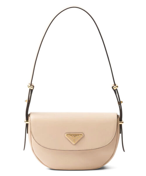 Prada Arque Leather Shoulder Bag With Flap 1BD365